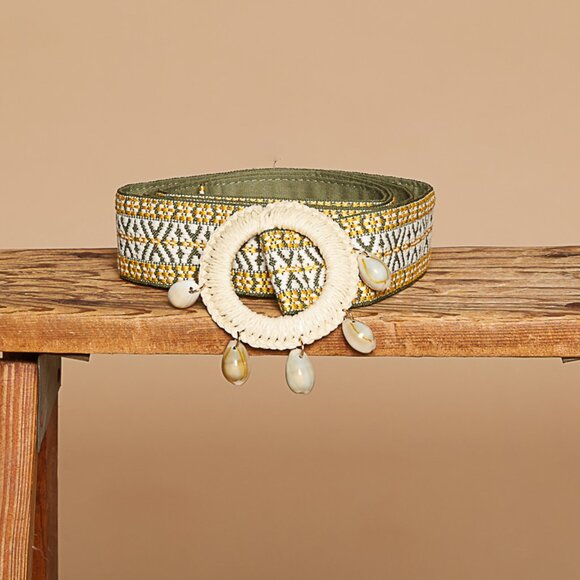 POL Yellow and Ivory Belt - Picture 3 of 4